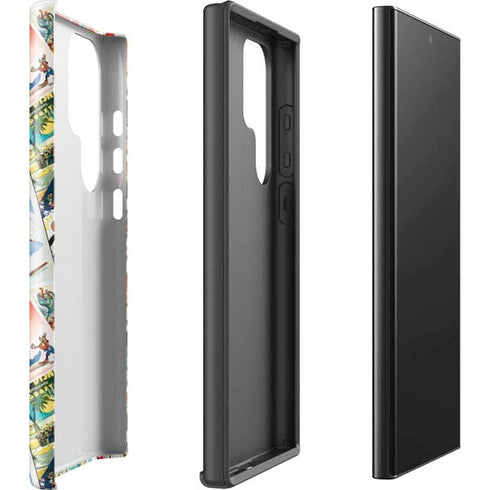 Disney Friends Retro Goofy Stamps Art Galaxy S25 Ultra Impact Case