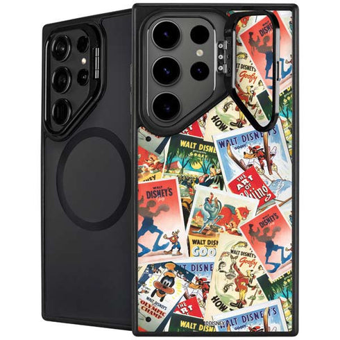 Disney Friends Retro Goofy Stamps Art Galaxy S25 Ultra Kickstand Case