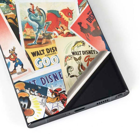 Disney Friends Retro Goofy Stamps Art Galaxy S24 Ultra Skin