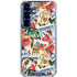 Disney Friends Retro Goofy Stamps Art Galaxy S25 Clear Case