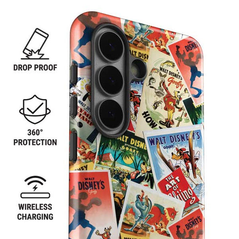 Disney Friends Retro Goofy Stamps Art Galaxy S26 Impact Case