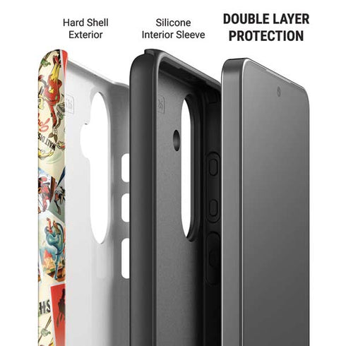 Disney Friends Retro Goofy Stamps Art Galaxy S26 Impact Case