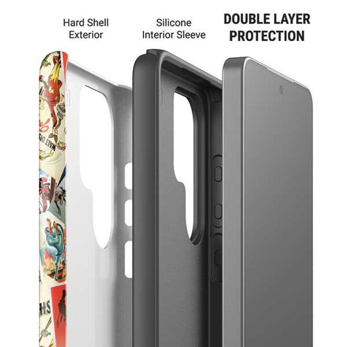Disney Friends Retro Goofy Stamps Art Galaxy S26 Ultra Impact Case