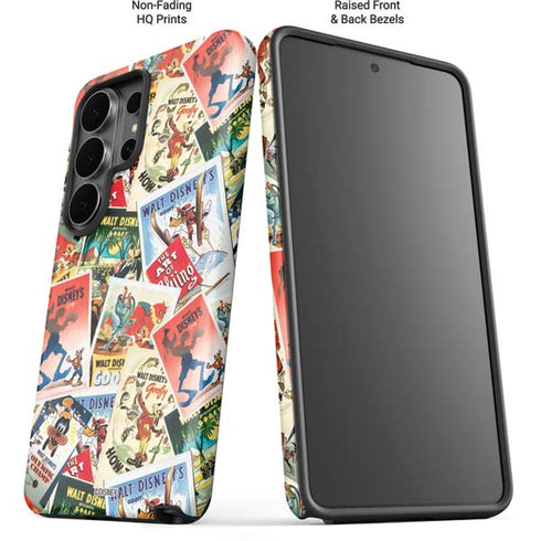 Disney Friends Retro Goofy Stamps Art Galaxy S26 Ultra Impact Case