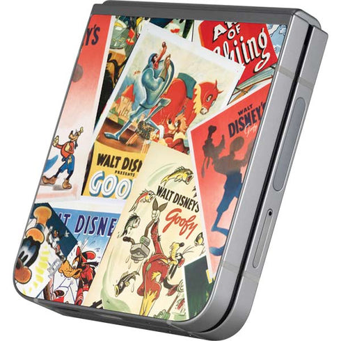 Disney Friends Retro Goofy Stamps Art Galaxy Z Flip6 Skin