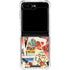 Disney Friends Retro Goofy Stamps Art Galaxy Z Flip6 Clear Case