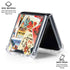 Disney Friends Retro Goofy Stamps Art Galaxy Z Flip6 Clear Case