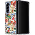Disney Friends Retro Goofy Stamps Art Galaxy Z Fold5 5G Clear Case