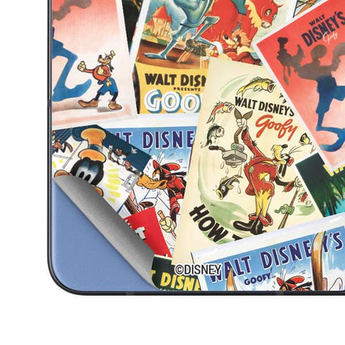 Disney Friends Retro Goofy Stamps Art Galaxy Z Fold5 5G Skin