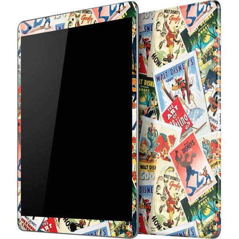Disney Friends Retro Goofy Stamps Art iPad Skins