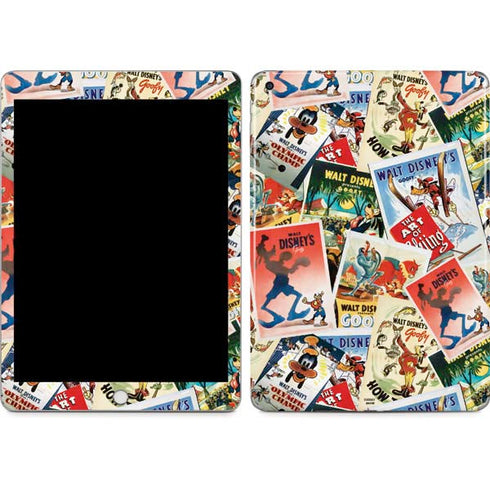 Disney Friends Retro Goofy Stamps Art Apple iPad Skin