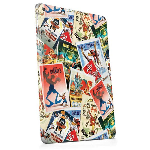 Disney Friends Retro Goofy Stamps Art Apple iPad Skin