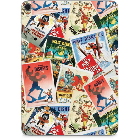Disney Friends Retro Goofy Stamps Art Apple iPad Pro Skin