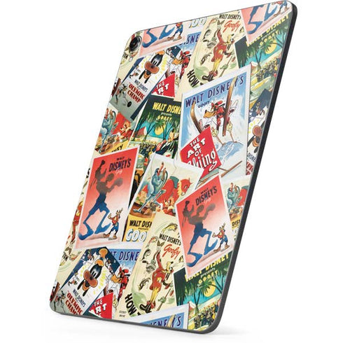 Disney Friends Retro Goofy Stamps Art Apple iPad Pro Skin