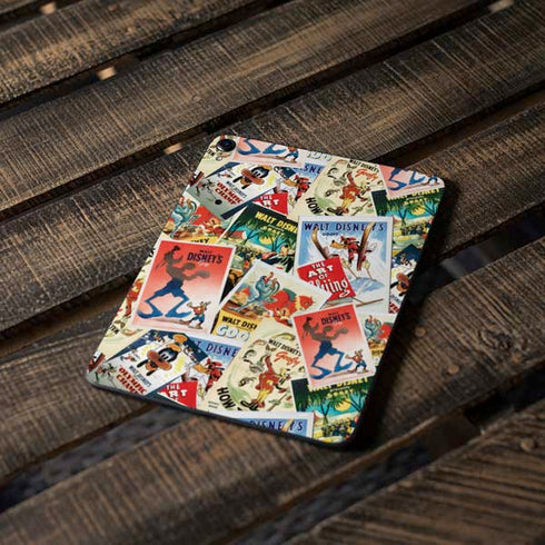 Disney Friends Retro Goofy Stamps Art Apple iPad Pro Skin