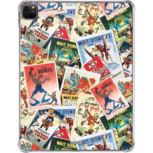 Disney Friends Retro Goofy Stamps Art iPad Pro 11in (2024) Clear Case