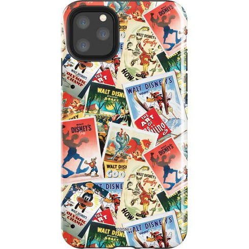 Disney Friends Retro Goofy Stamps Art iPhone Cases
