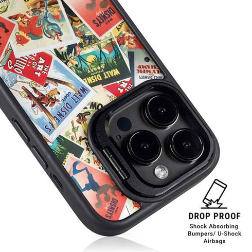 Disney Friends Retro Goofy Stamps Art iPhone 13 Pro Kickstand Case