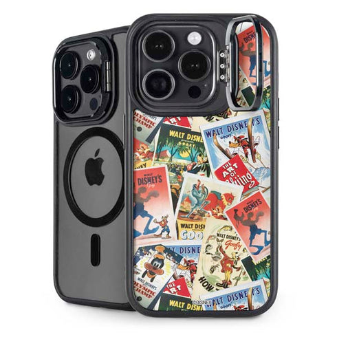 Disney Friends Retro Goofy Stamps Art iPhone 13 Pro Max Kickstand Case
