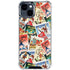 Disney Friends Retro Goofy Stamps Art iPhone 15 Clear Case