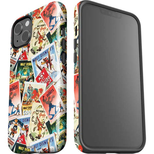 Disney Friends Retro Goofy Stamps Art iPhone 15 Impact Case