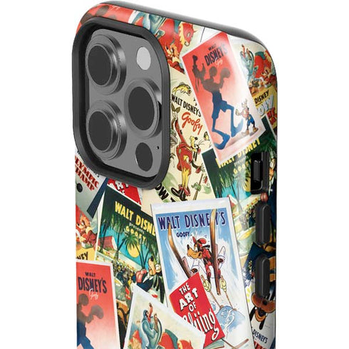 Disney Friends Retro Goofy Stamps Art iPhone 15 Pro Impact Case
