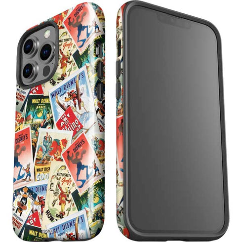 Disney Friends Retro Goofy Stamps Art iPhone 15 Pro Impact Case