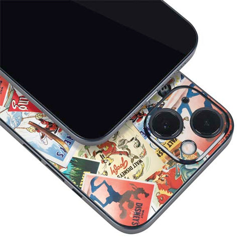 Disney Friends Retro Goofy Stamps Art iPhone 15 Skin