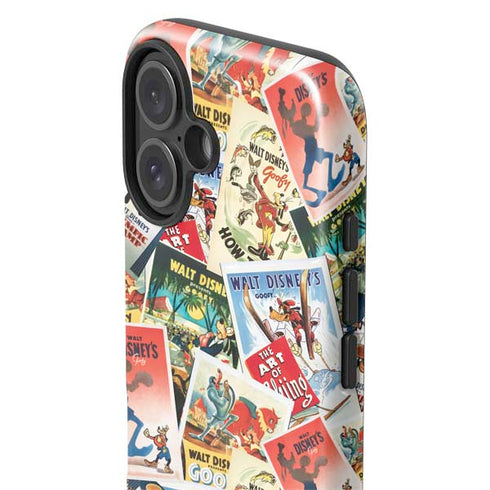 Disney Friends Retro Goofy Stamps Art iPhone 16 Impact Case