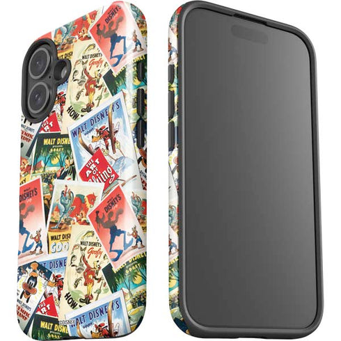 Disney Friends Retro Goofy Stamps Art iPhone 16 Impact Case