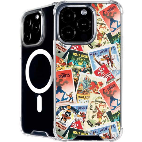 Disney Friends Retro Goofy Stamps Art iPhone 16 Pro Max MagSafe Case