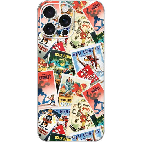 Disney Friends Retro Goofy Stamps Art iPhone 16 Pro Max Skin