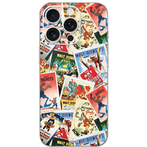 Disney Friends Retro Goofy Stamps Art iPhone 16 Pro Skin