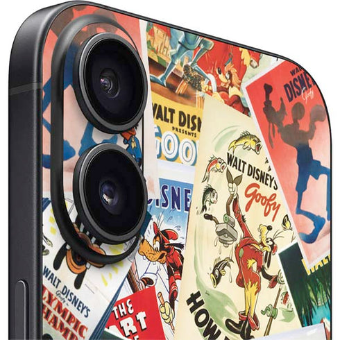 Disney Friends Retro Goofy Stamps Art iPhone 16 Skin