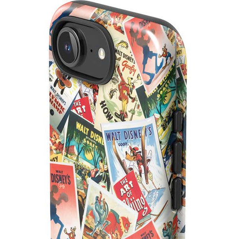Disney Friends Retro Goofy Stamps Art iPhone 16e Impact Case