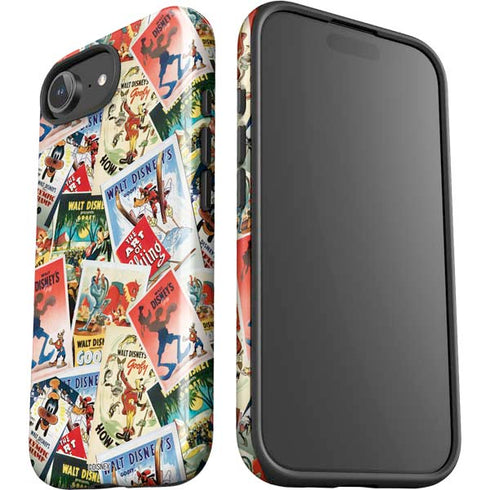 Disney Friends Retro Goofy Stamps Art iPhone 16e Impact Case
