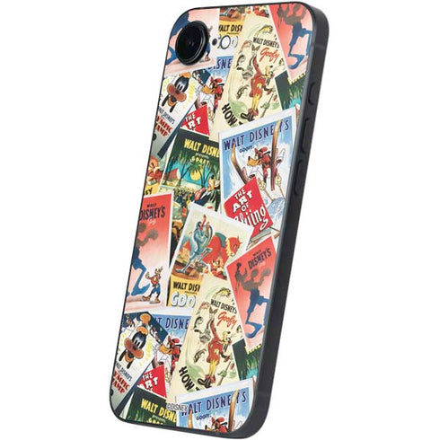 Disney Friends Retro Goofy Stamps Art iPhone 16e Skin