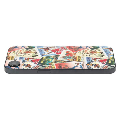 Disney Friends Retro Goofy Stamps Art iPhone 16e Skin