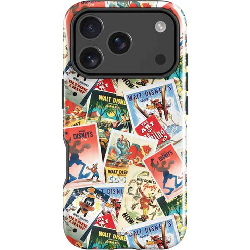 Disney Friends Retro Goofy Stamps Art iPhone 18 Pro Impact Case