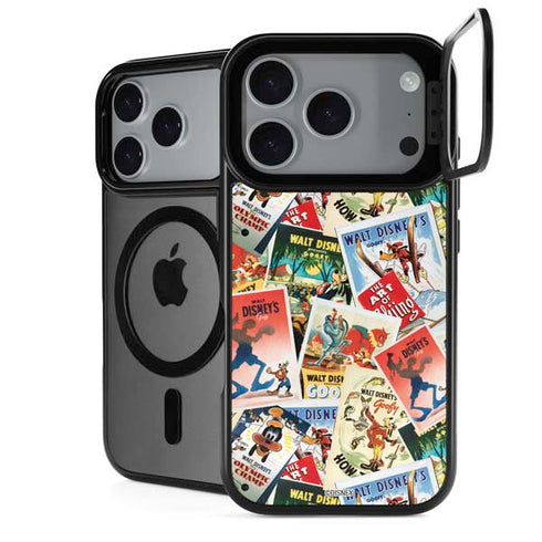 Disney Friends Retro Goofy Stamps Art iPhone 18 Pro Kickstand Case