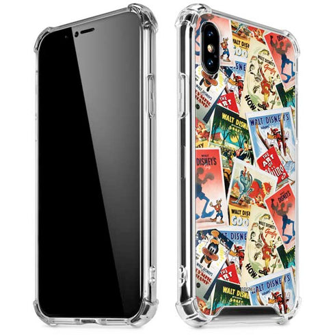 Disney Friends Retro Goofy Stamps Art iPhone X/XS Clear Case