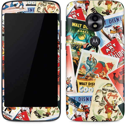 Disney Friends Retro Goofy Stamps Art Moto E5 Play Skin