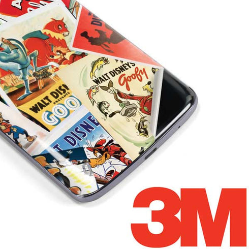 Disney Friends Retro Goofy Stamps Art Moto E5 Plus Skin