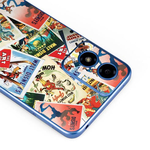 Disney Friends Retro Goofy Stamps Art Moto G Play 4G (2024) Skin