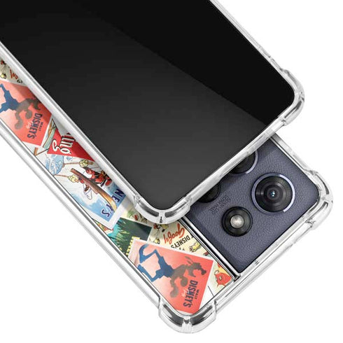 Disney Friends Retro Goofy Stamps Art Moto G Stylus 5G (2025) Clear Case