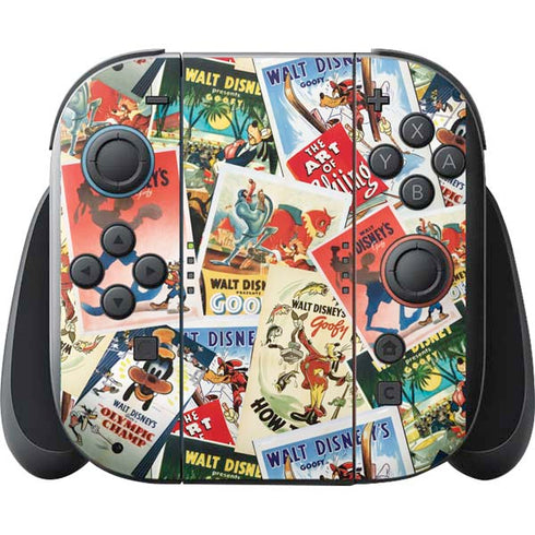 Disney Friends Retro Goofy Stamps Art Nintendo Switch 2 (2025) with Joy-Con Skin