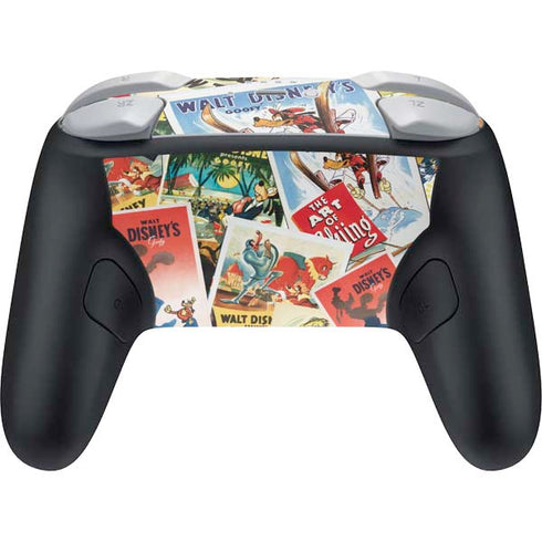 Disney Friends Retro Goofy Stamps Art Nintendo Switch 2 (2025) Pro Controller Skin