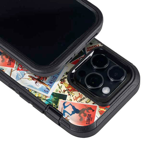 Disney Friends Retro Goofy Stamps Art Otterbox Defender iPhone Skin