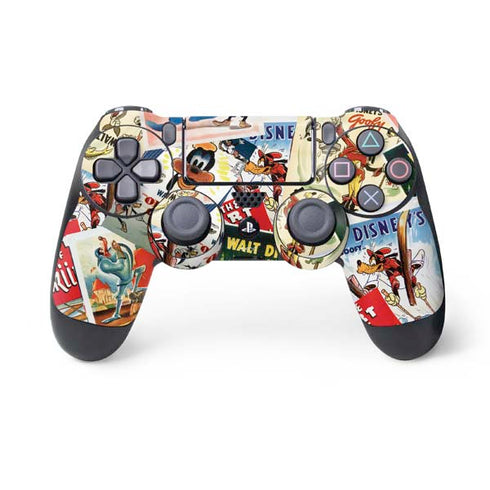 Disney Friends Retro Goofy Stamps Art PlayStation PS4 Skins