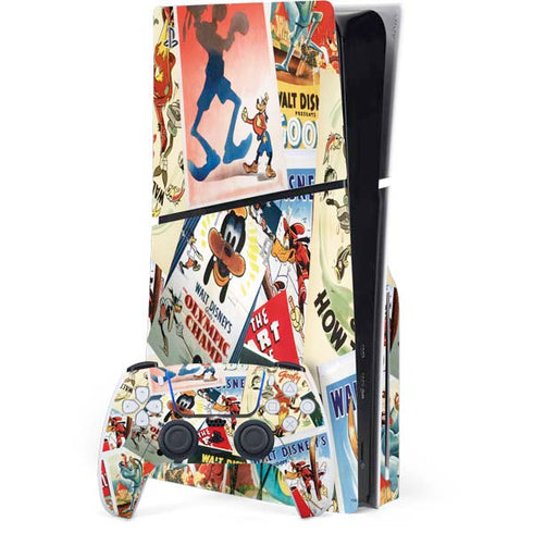 Disney Friends Retro Goofy Stamps Art PlayStation PS5 Skins